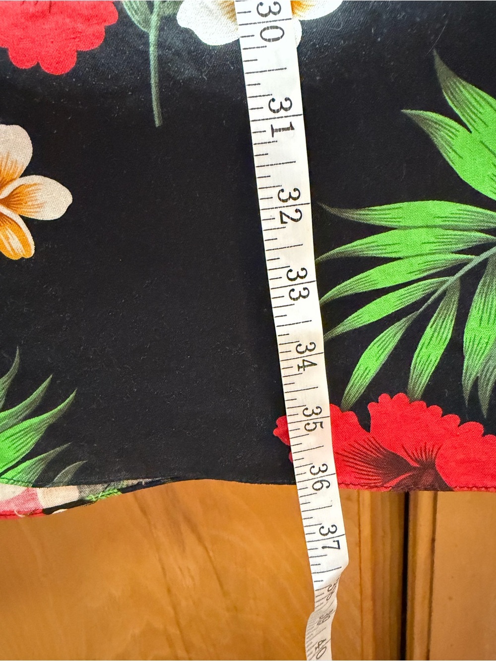 Evergreen Island Made In Hawaii Tropical Floral Wrap Dress Black Hibiscus LARGE - Picture 13 of 14